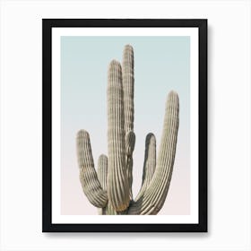 Pastel Saguaro Art Print