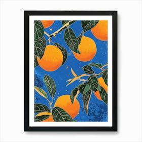 Oranges On A Tree 3 Art Print