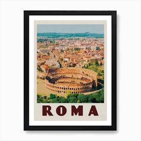 Rome Italy Travel Poster Art Print