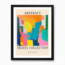 Abstract Travel Collection Poster Seoul South Korea 5 Art Print