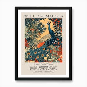 William Morris Prints Peacock Christmas Gift Winter Vintage Art Print