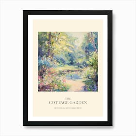 Cottage Garden Poster Enchanted Pond 3 Art Print