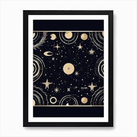 Galaxy Space Celestial 4 Art Print