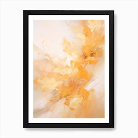 Autumn Gold Abstract Painting 5 Art Print