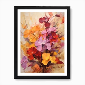 Fall Flower Painting Phlox 1 Art Print