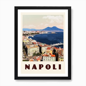 Napoli Italy Travel Poster Art Print