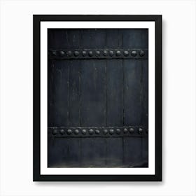 Black Metal Door Art Print