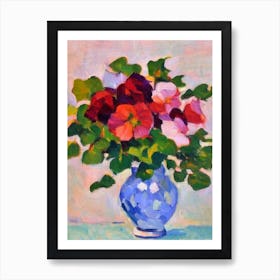 Morning Glory  Matisse Style Flower Art Print