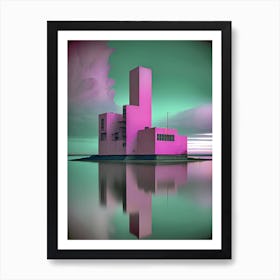 Pink Building 4 Art Print