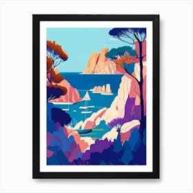 Calanques National Park France Pop Matisse Poster