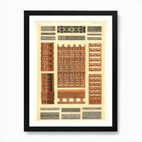 Vintage Pattern Illustration, Owen Jones                                               Art Print