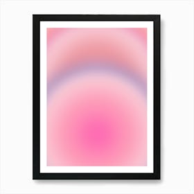 Magical Sunset Gradient Aura Art Print