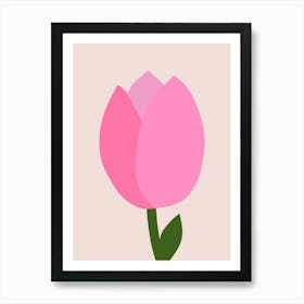 Pink Tulip Art Print