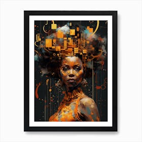 Graffiti Portraits  1 Art Print