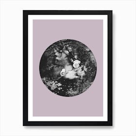 Pluto Lilac Art Print