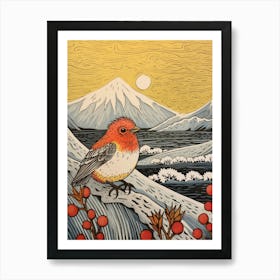 Bird Illustration Finch 4 Art Print