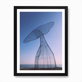 Whale Tail Sculpture Art Print