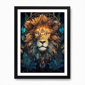 Lion Head 6 Art Print