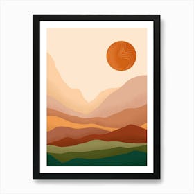 Minimalist Sunset Art Print