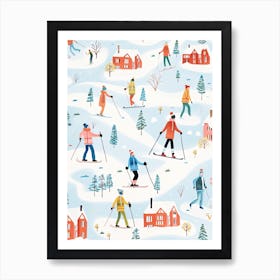 Are, Sweden, Ski Resort Illustration 3 Art Print