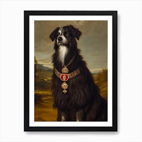 Pyrenean Shepherd Renaissance Portrait Oil Painting Art Print