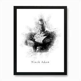 Black Adam Art Print