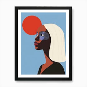 Woman With A Sun 1 Art Print