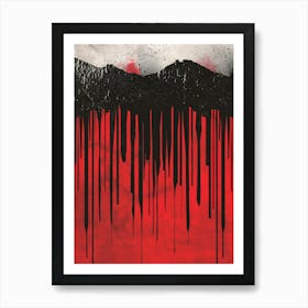 Dripping Blood Art Print