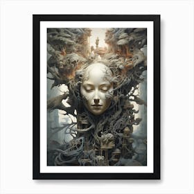 Surreal Woman Art Print