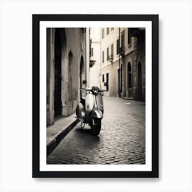 Rome, Black And White Analogue Photograph 4 Art Print