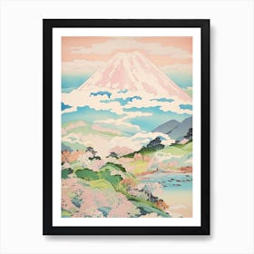 Mount Iwate In Iwate, Japanese Landscape 1 Art Print