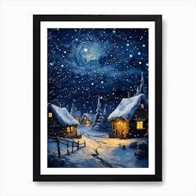 Christmas Village Art Print