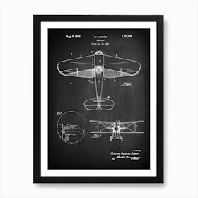 Airplane Patent Print Aircraft Patent Plane Art Military Decor Air Plane Print Patent Print Clark Airplane 1929 Clark Va6781 Art Print