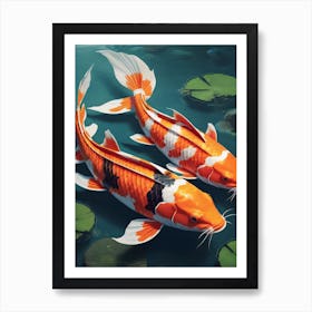 Koi Fish Painting (20) Art Print