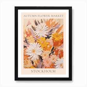 Autumn Flower Market Poster Stockholm Art Print