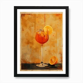 Aperol Spritz Orange 33 Art Print