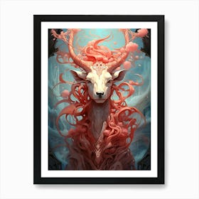 Deer Forest Art Print