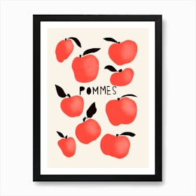 Pommes Cream Art Print
