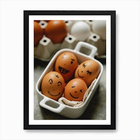 Happy Eggs Art Print