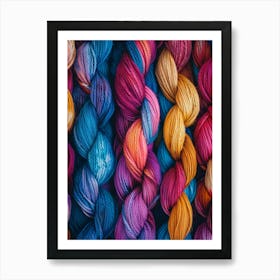 Colorful Yarn Art Print