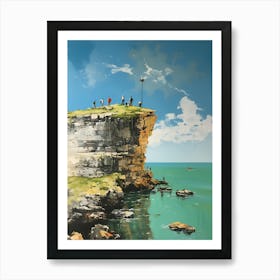 Cliff Tops Art Print