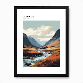 Glen Coe Scotland 4 Hiking Trail Landscape Poster Art Print