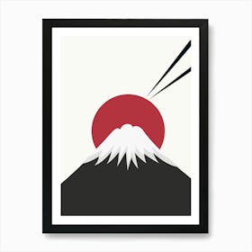 Japanese Mountain Art Print