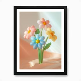 Dreamy Inflatable Flowers Daisy 4 Art Print