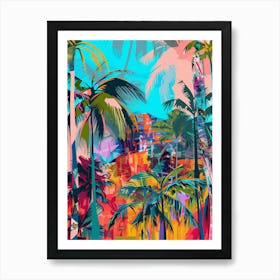 Tropical Palm Trees Art Print