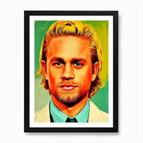 Charlie Hunnam Colourful Pop Movies Art Movies Art Print