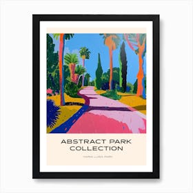 Abstract Park Collection Poster Maria Luisa Park Seville Spain 2 Art Print