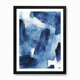 Abstract Blue Painting 20 Art Print