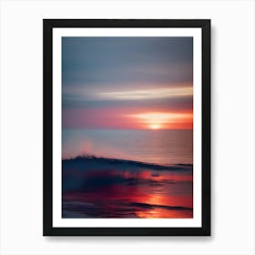 Sunset At The Beach 324 Art Print