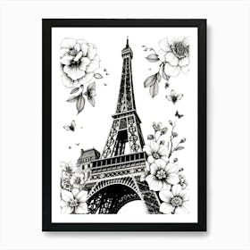 Paris Eiffel Tower 6 Art Print